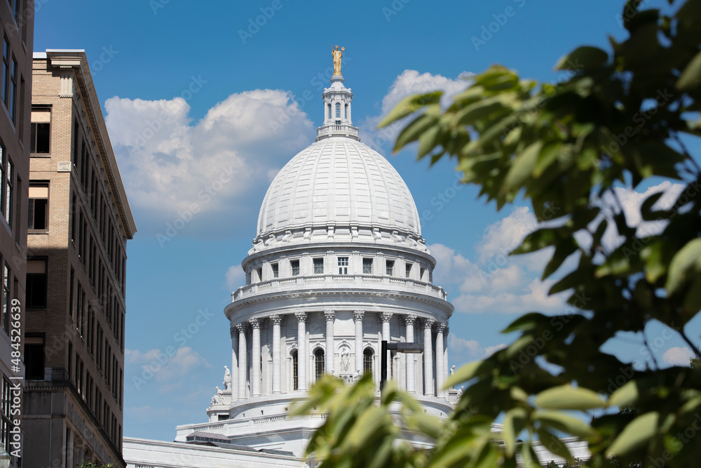 Obraz premium Wisconsin state capitol building