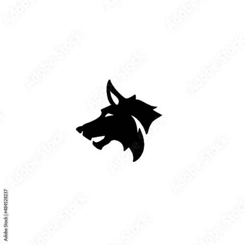 Vector illustration of wolf icon