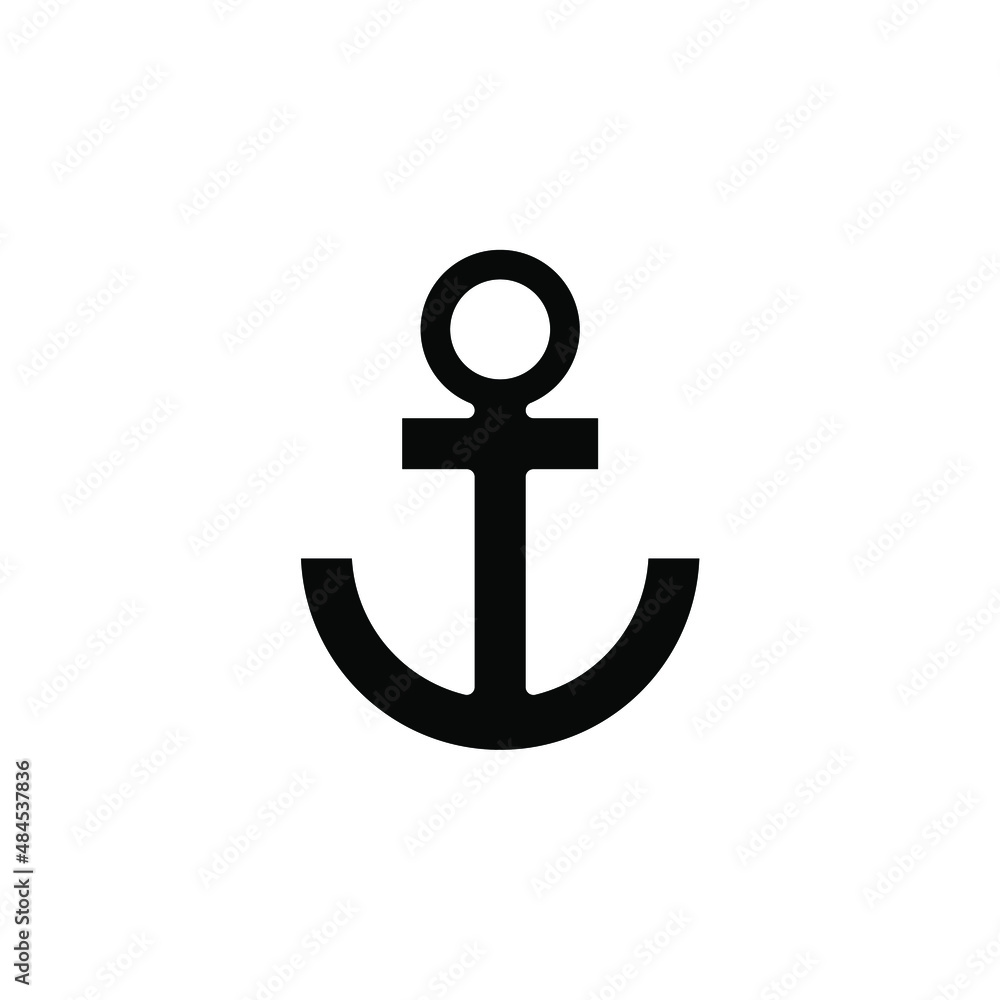 Anchor, Port Solid Icon Vector Illustration Logo Template. Suitable For Many Purposes. Anchor, Port Solid Icon Vector Illustration Logo Template. Suitable For Many Purposes.