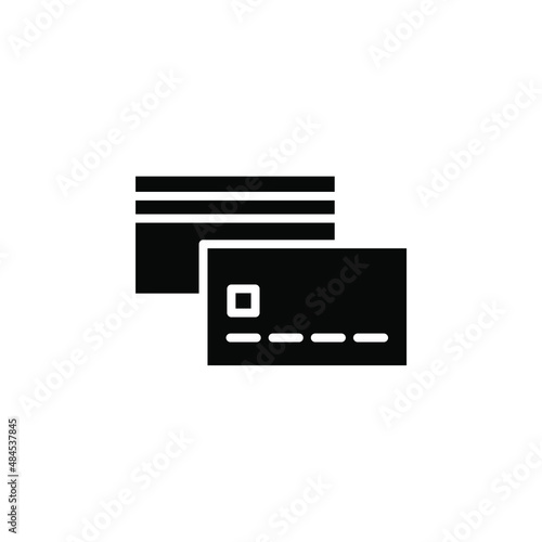 Credit Card, Payment Solid Icon Vector Illustration Logo Template. Suitable For Many Purposes.