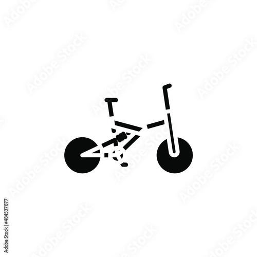 Bike, Bicycle Solid Icon Vector Illustration Logo Template. Suitable For Many Purposes.