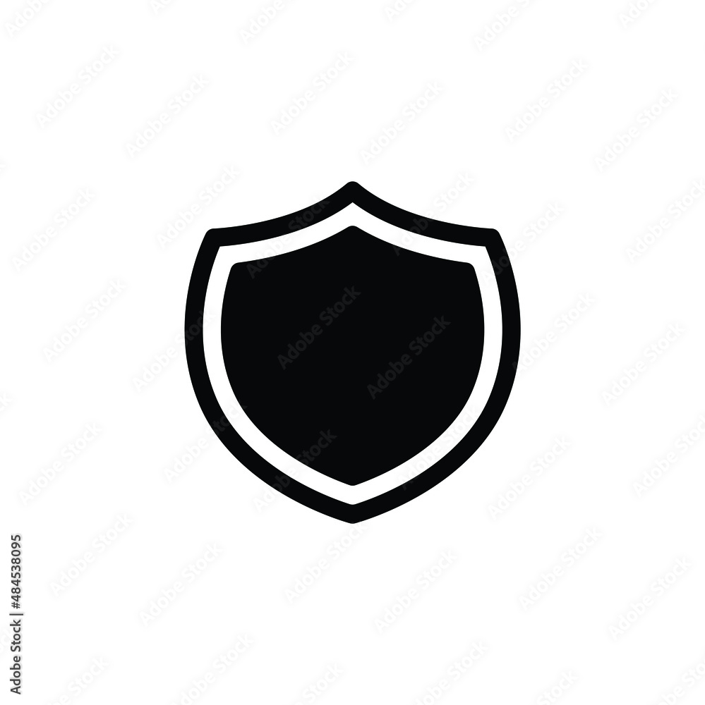 Shield icon vector isolated on white, sign and symbol illustration. Shield icon vector isolated on white, sign and symbol illustration.