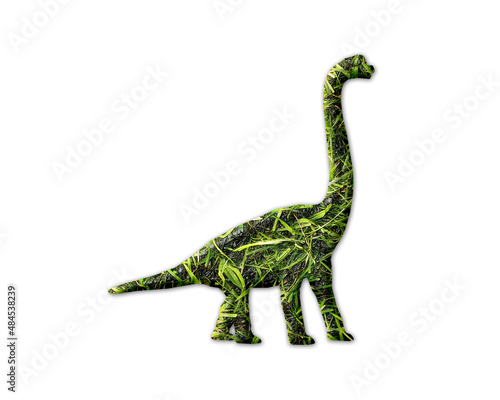 Dinosaur Dino T rex Grass green Logo icon illustration © SunFrot