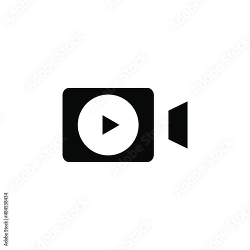Free Download Video, Play, Film, Player, Movie Solid Icon Vector Illustration Logo Template. Suitable For Many Purposes. - GFXLoad