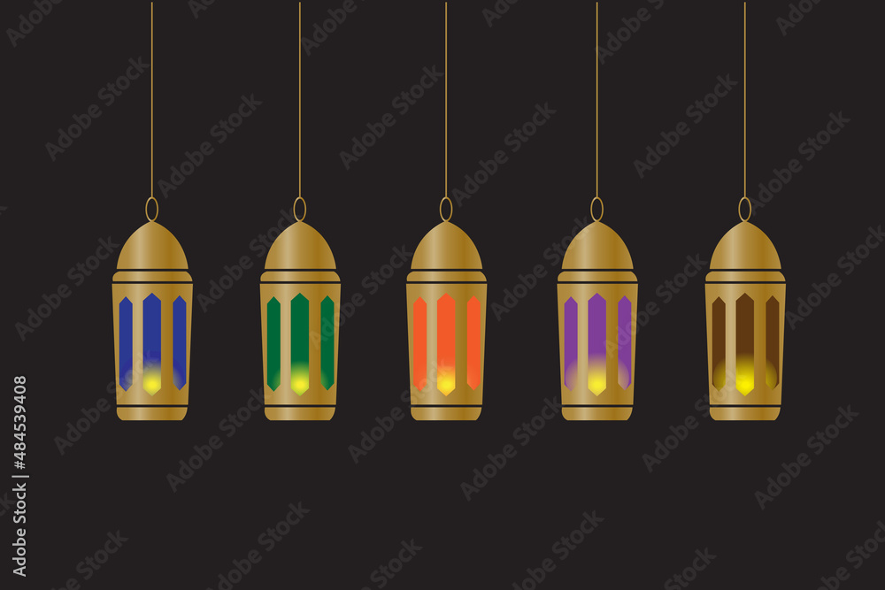 lantern vector illustration design suitable for big day celebrations or religious celebrations lantern vector illustration design suitable for big day celebrations or religious celebrations