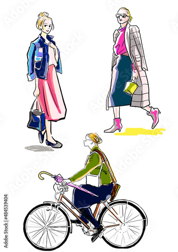Fotografia go to work 歩く女性Walking woman　
