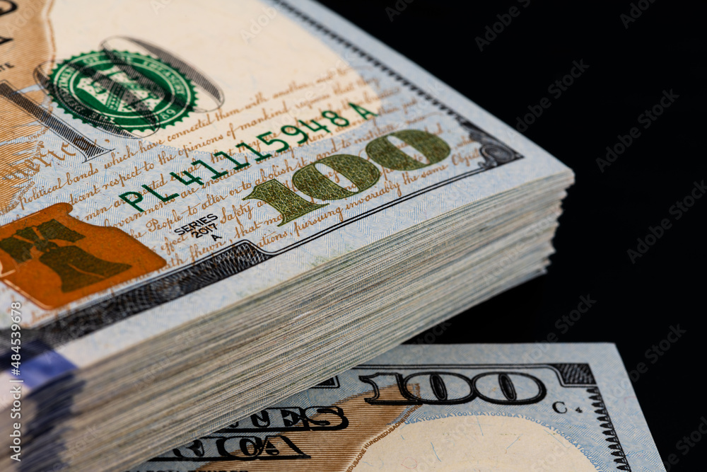 Obraz premium us dollar bills