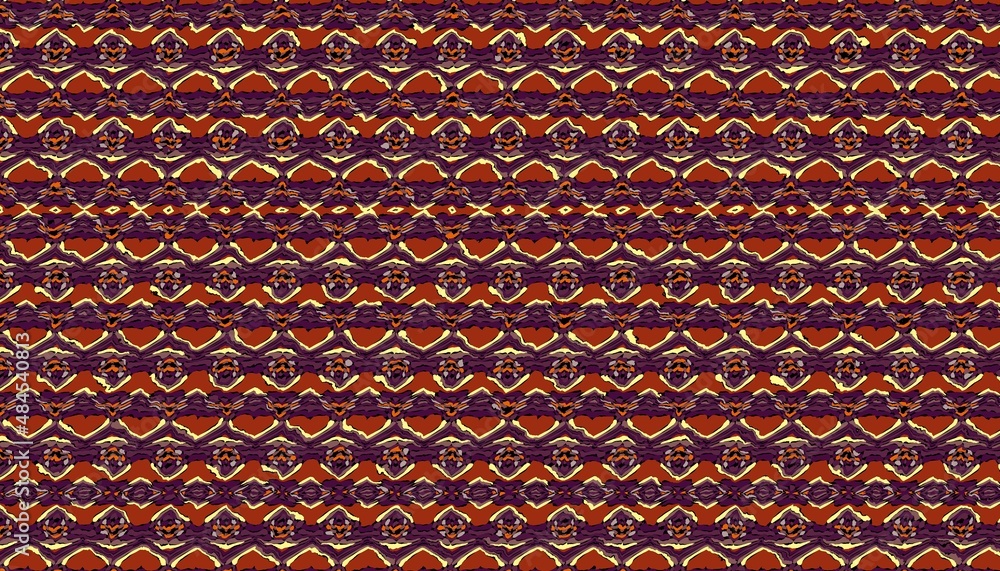 Abstract fractal pattern in afro style. Abstract fractal pattern in afro style.