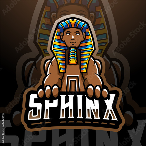 Sphinx esport mascot logo design