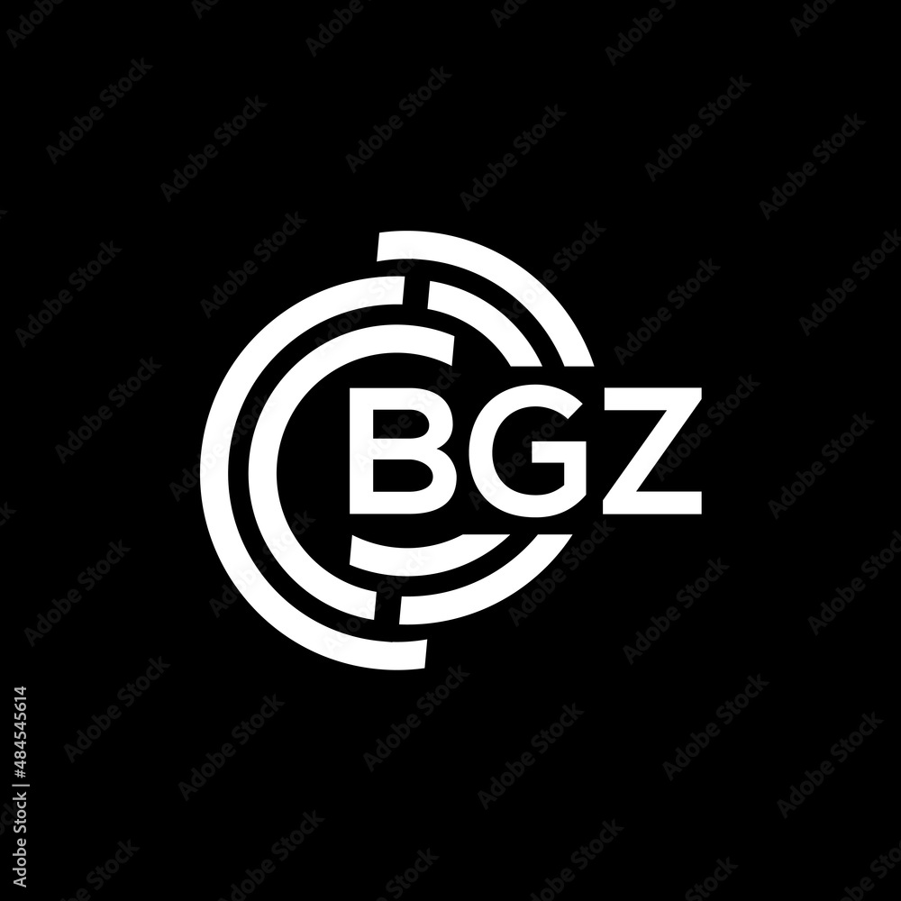 BGZ letter logo design on black background. BGZ creative initials letter logo concept. BGZ letter design. BGZ letter logo design on black background. BGZ creative initials letter logo concept. BGZ letter design.