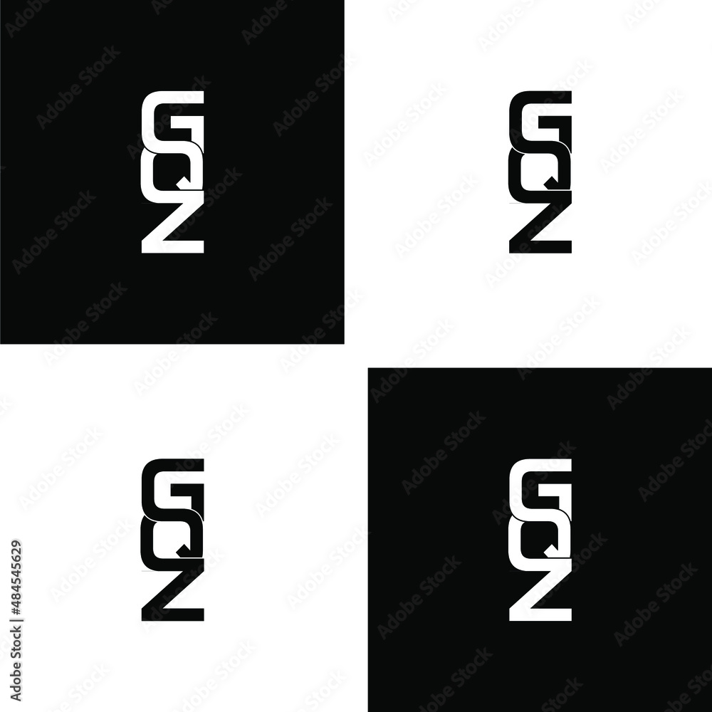 gqz letter original monogram logo design set gqz letter original monogram logo design set