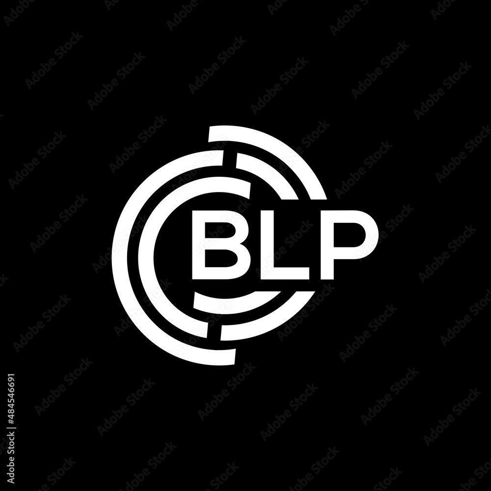 BLP letter logo design on black background. BLP creative initials letter logo concept. BLP letter design. BLP letter logo design on black background. BLP creative initials letter logo concept. BLP letter design.