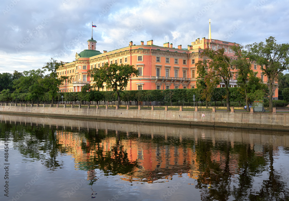 Mikhailovsky castle in the morning