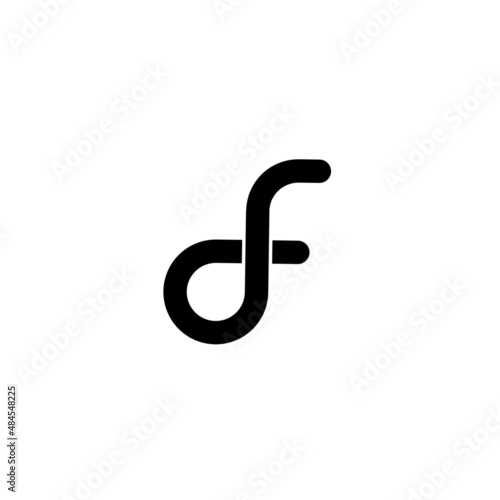df fd f d initial letter logo