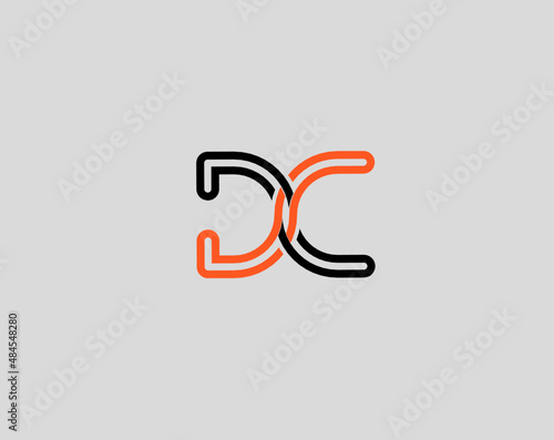 dc cd c d initial letter logo