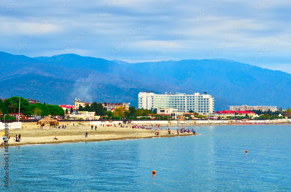 Fototapeta premium The Caucasian coast of the Black Sea