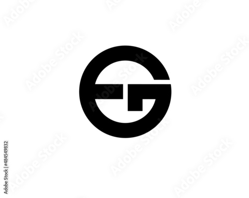 eg ge e g initial letter logo