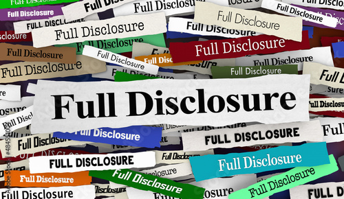 Full Disclosure News Headlines Announcement Big Reveal 3d Illustration