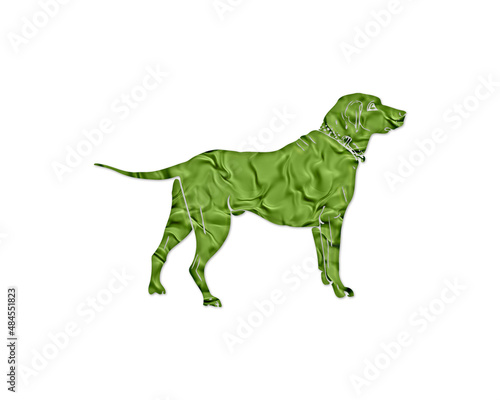 Dog Pet Animal Green Crispy Icon Logo Symbol illustration