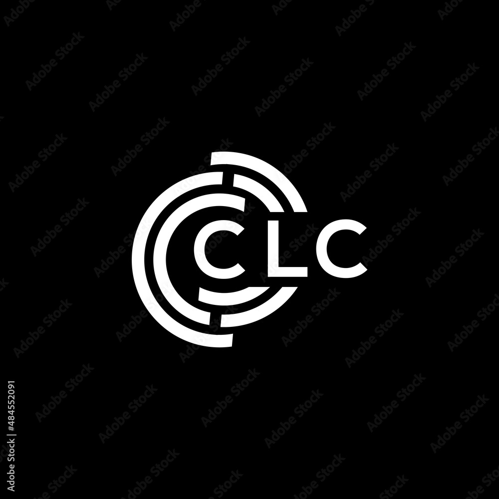 CLC letter logo design on black background. CLC creative initials letter logo concept. CLC letter design. CLC letter logo design on black background. CLC creative initials letter logo concept. CLC letter design.