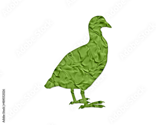 Duck Bird Green Crispy Icon Logo Symbol illustration