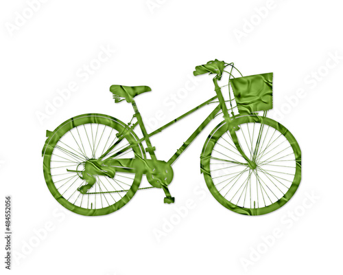 Bicycle Bike Cycle Green Crispy Icon Logo Symbol illustration