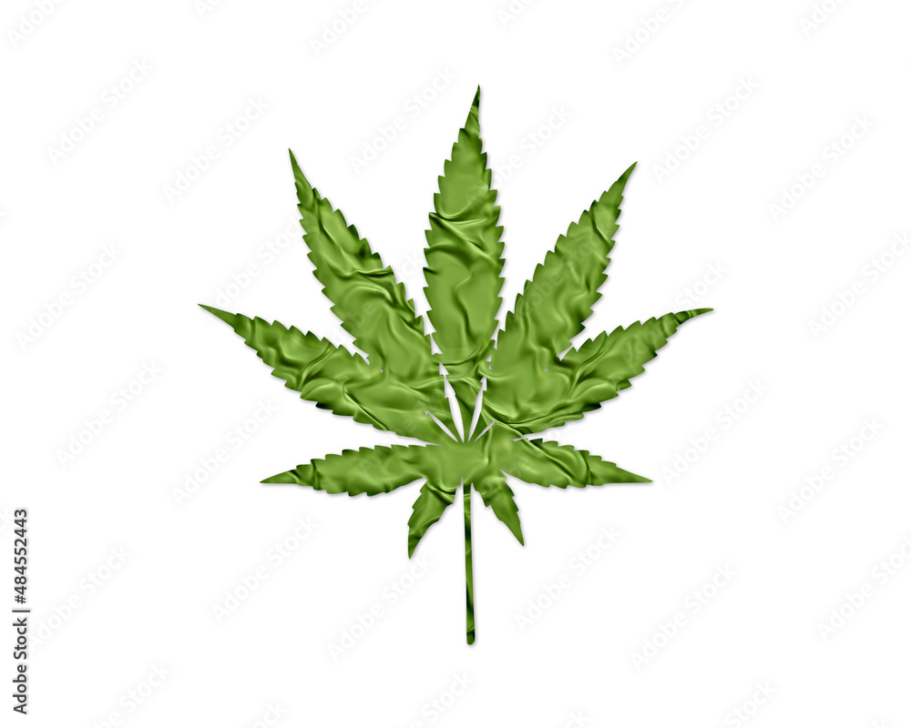 Marijuana Cannabis Pot Green Crispy Icon Logo Symbol illustration