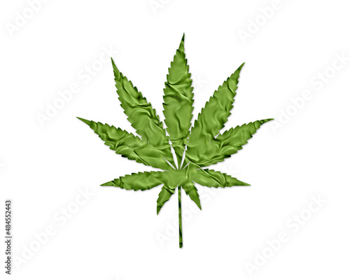 Marijuana Cannabis Pot Green Crispy Icon Logo Symbol illustration