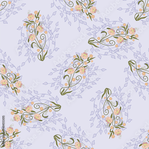 pattern, seamless composition, floral patterns