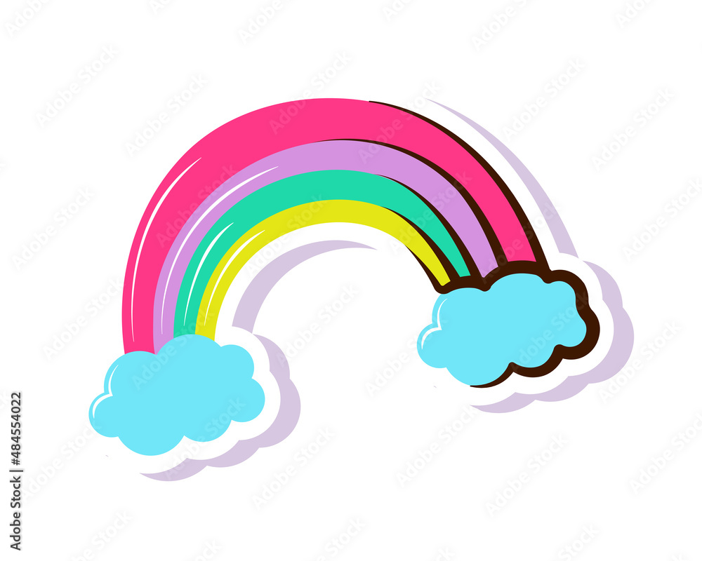 rainbow sticker icon rainbow sticker icon