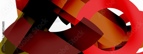 Color geometric stripes, lines abstract background. Minimal geometric template for wallpaper, banner, presentation