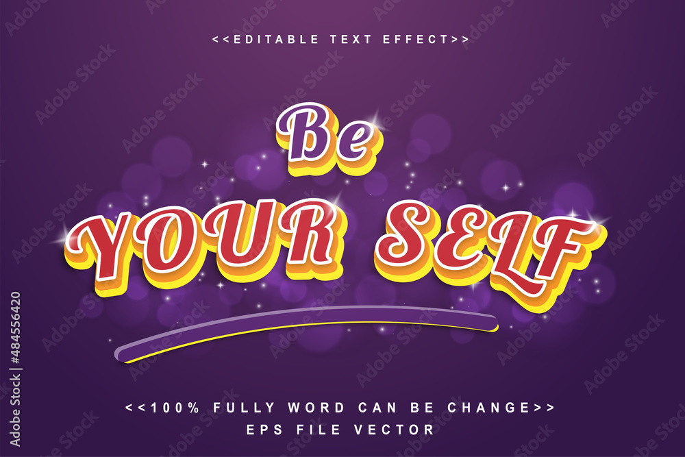 editable be yourself text effect. self motivated text effect.perfect for promotional purposes.typhography logo editable be yourself text effect. self motivated text effect.perfect for promotional purposes.typhography logo