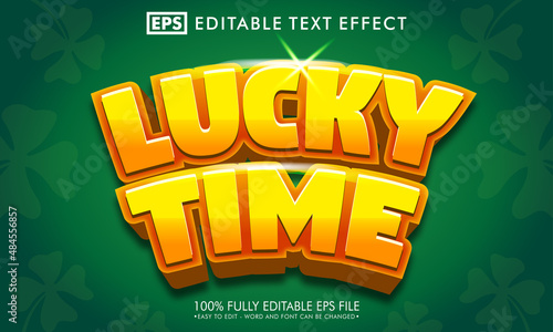 Lucky 3d editable text effect