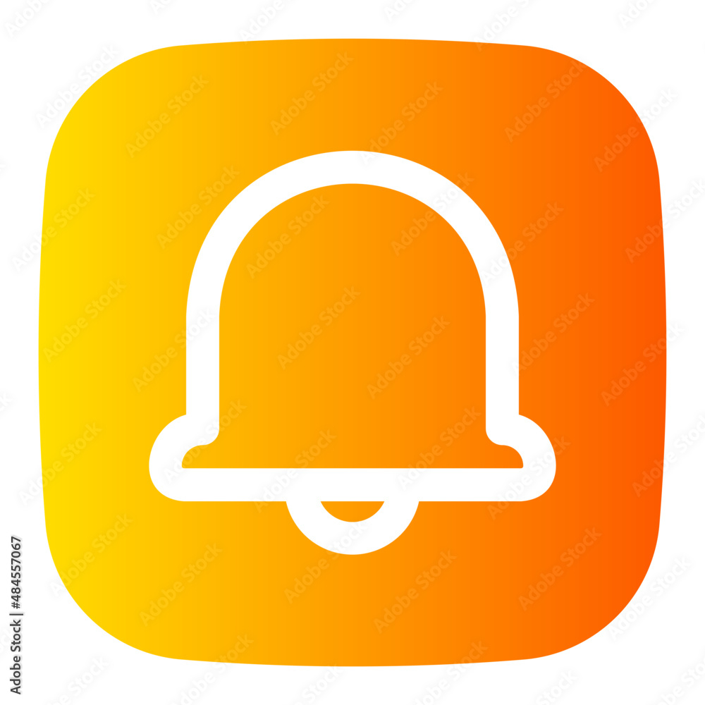 notification bell gradient icon notification bell gradient icon