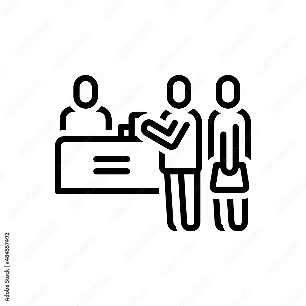 Black line icon for buyers Black line icon for buyers