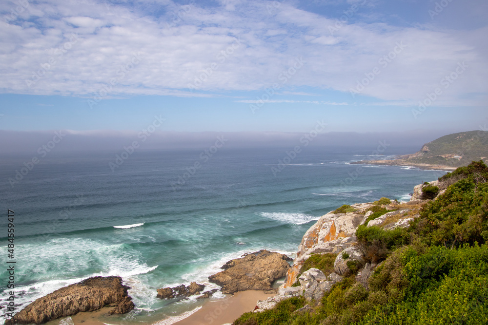 Coastline off Roberg Nature Reserve on the Garden Route in South Africa