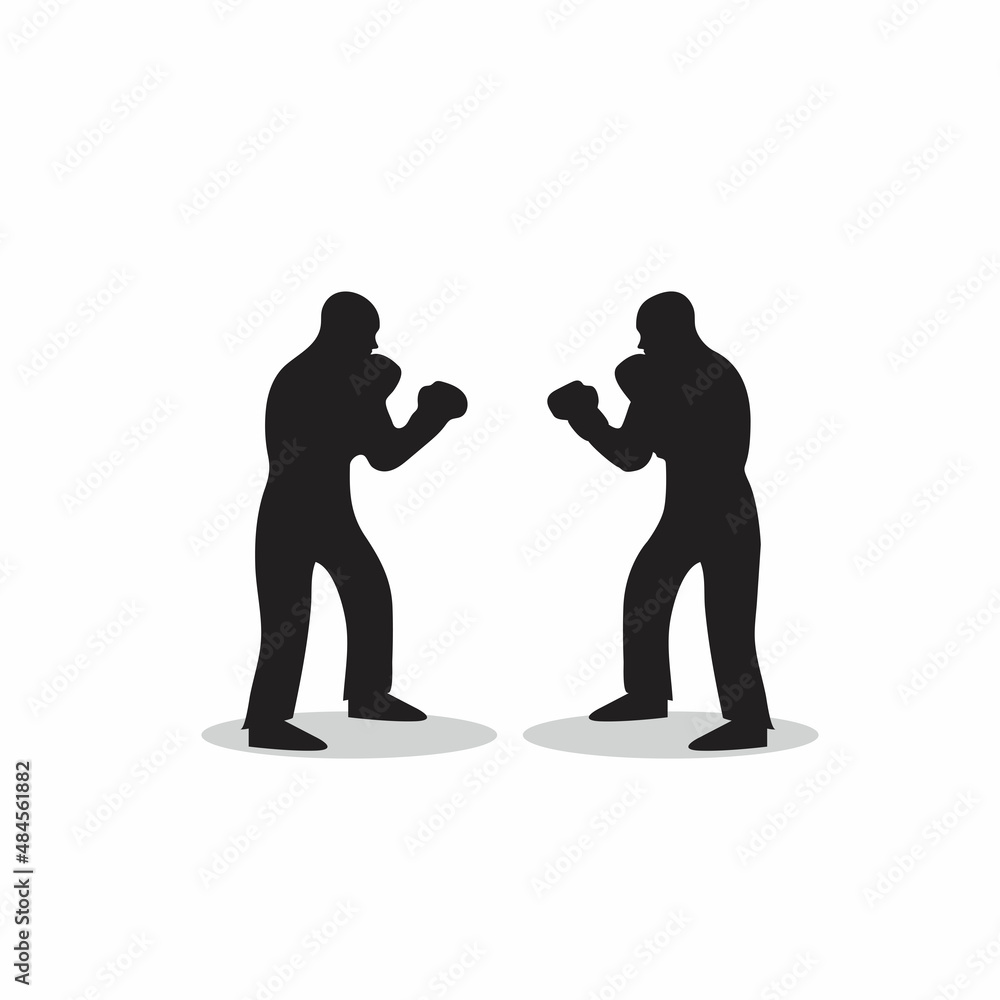 two people getting ready to fight