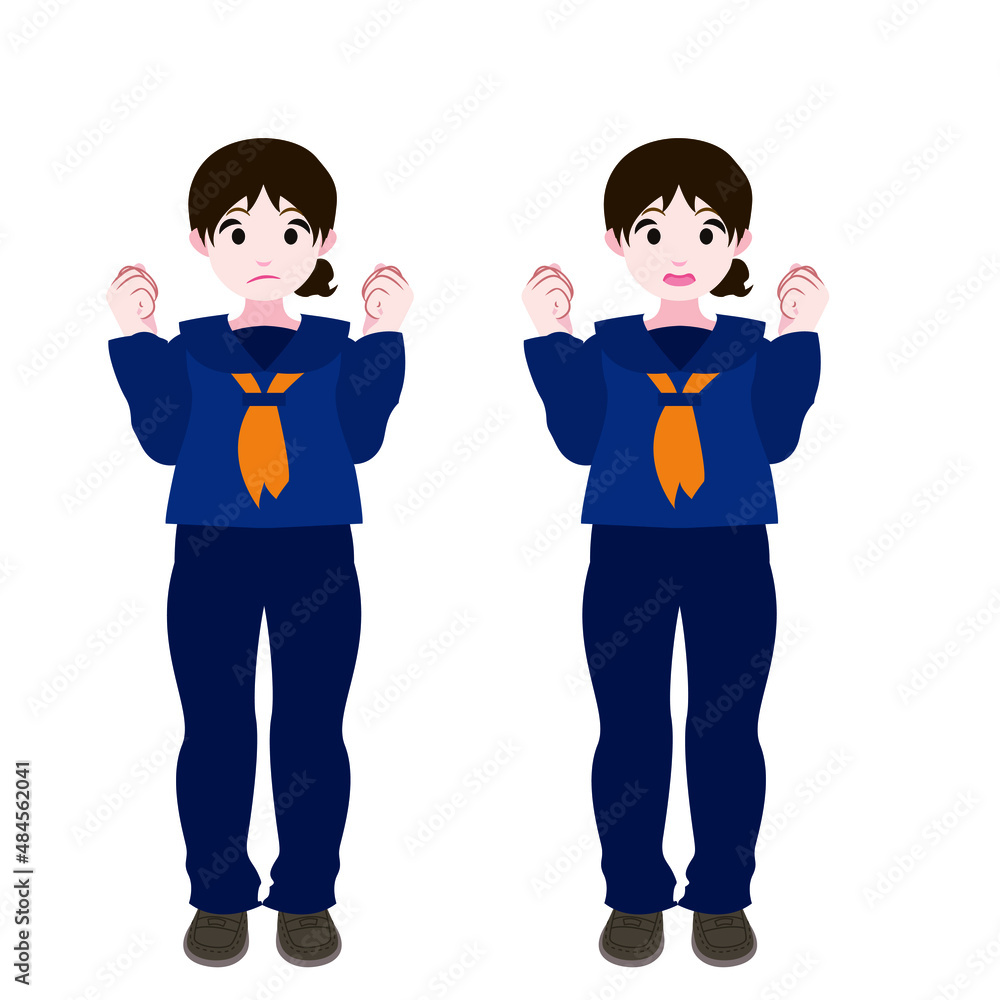 グッとするセーラー服の女学生