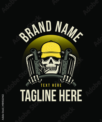 Skull Truck Driver Vector Illustration