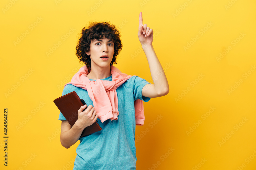 man education with notepad hand gesture Lifestyle school man education with notepad hand gesture Lifestyle school