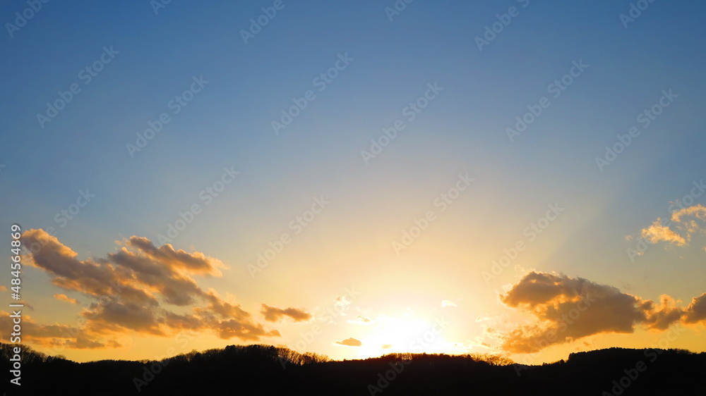夕暮れの光景 夕暮れの光景