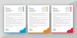 modern, minimal, creative, unique, Corporate and Company business Stationery Letterhead design