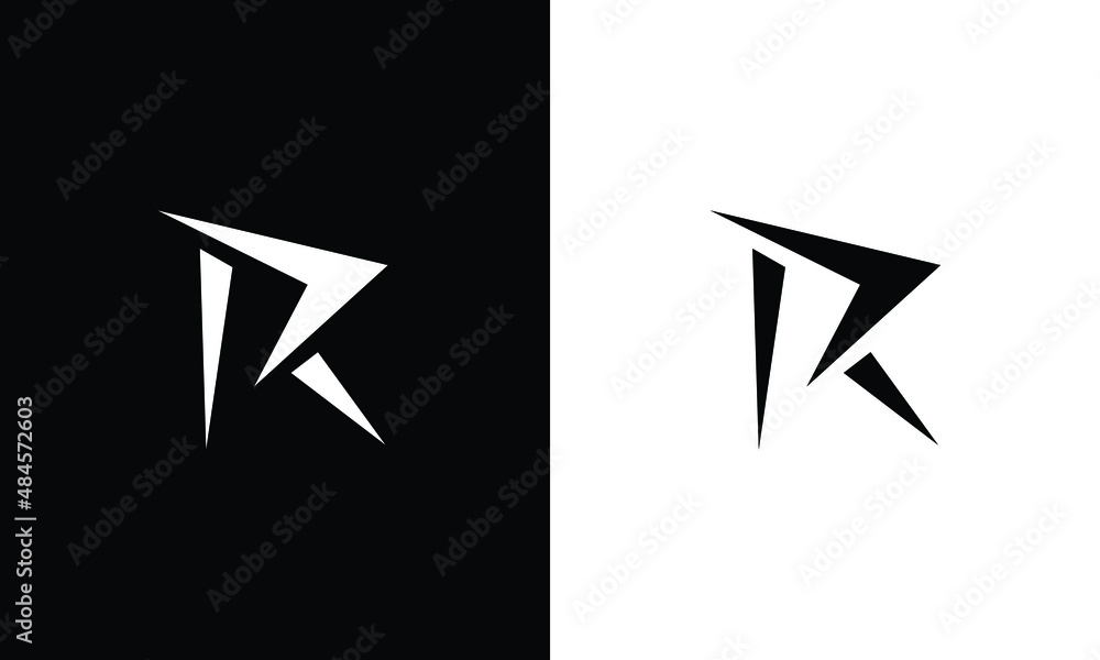 Letter R Logo icon monogram design. Vector graphic design template ...