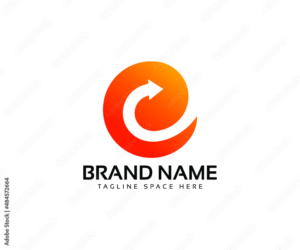 Obraz premium letter e logo design