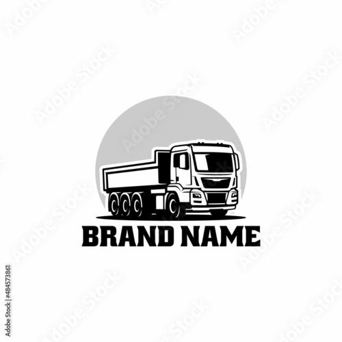 truck logo vector, ready made logo concept
