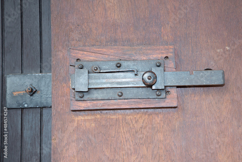old metal lock door ancient gate protection