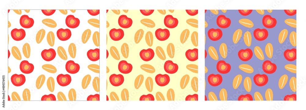 Floral print pattern set