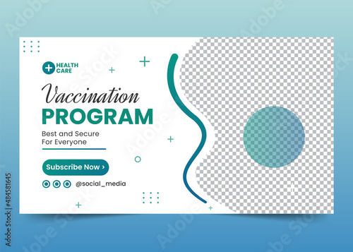 Medical Healthcare Clinic Youtube Thumbnail and Web Banner Design vector Premium Template (ID: 484581645)