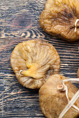dried ripe and sweet yellow figs