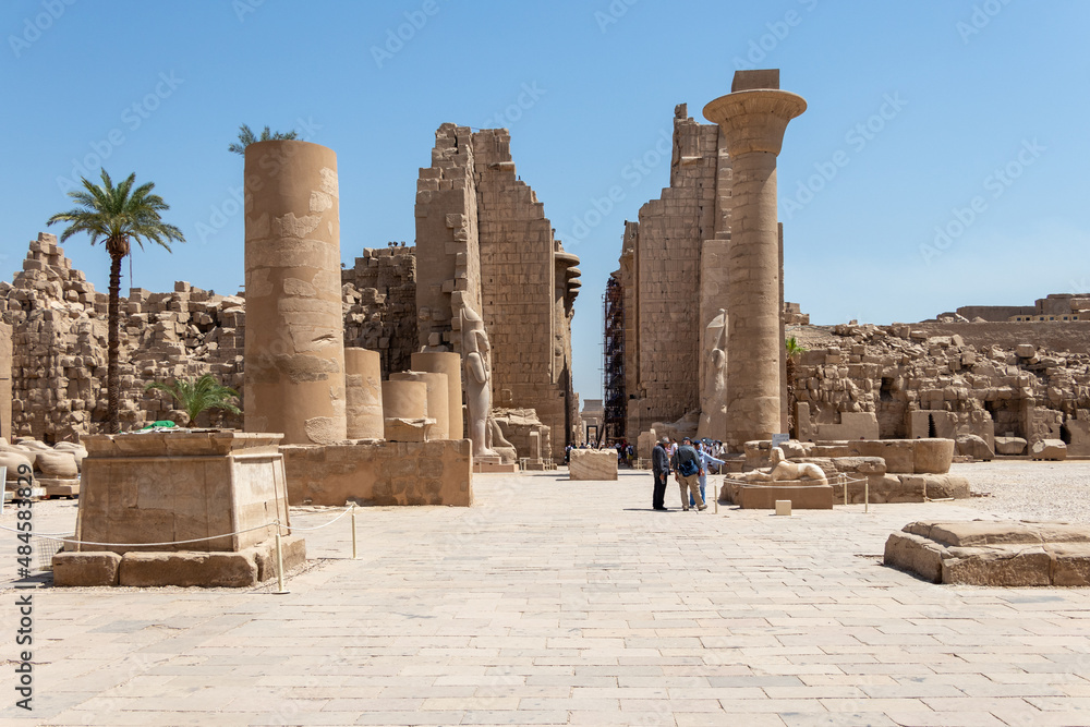 Luxor, Egypt - September 21, 2021: Karnak Temple Complex. Luxor. Egypt.